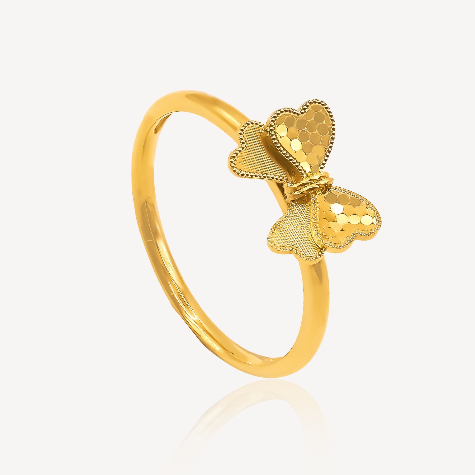 916 Gold Ribbon Ring
