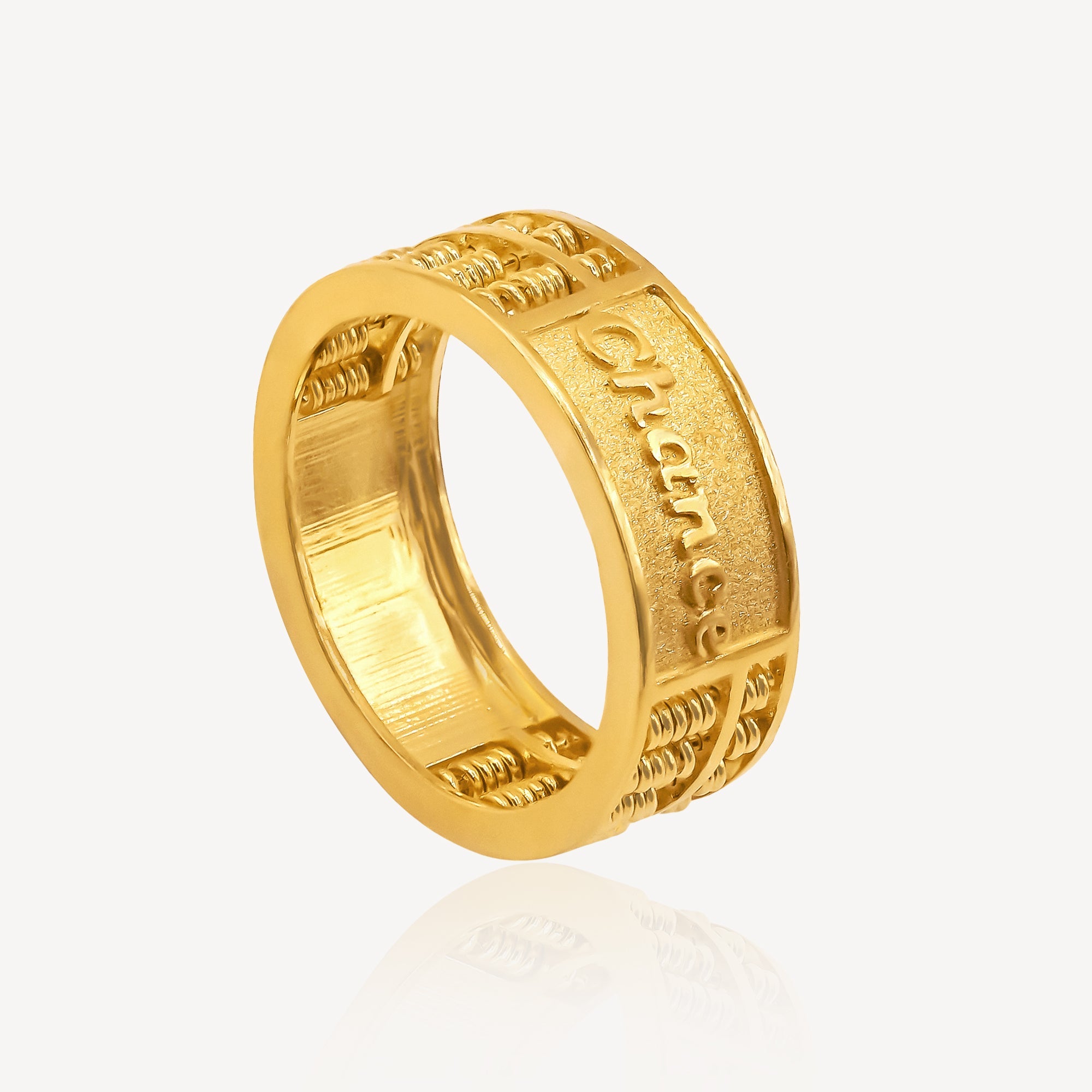 916 Gold Chance Abacus Ring