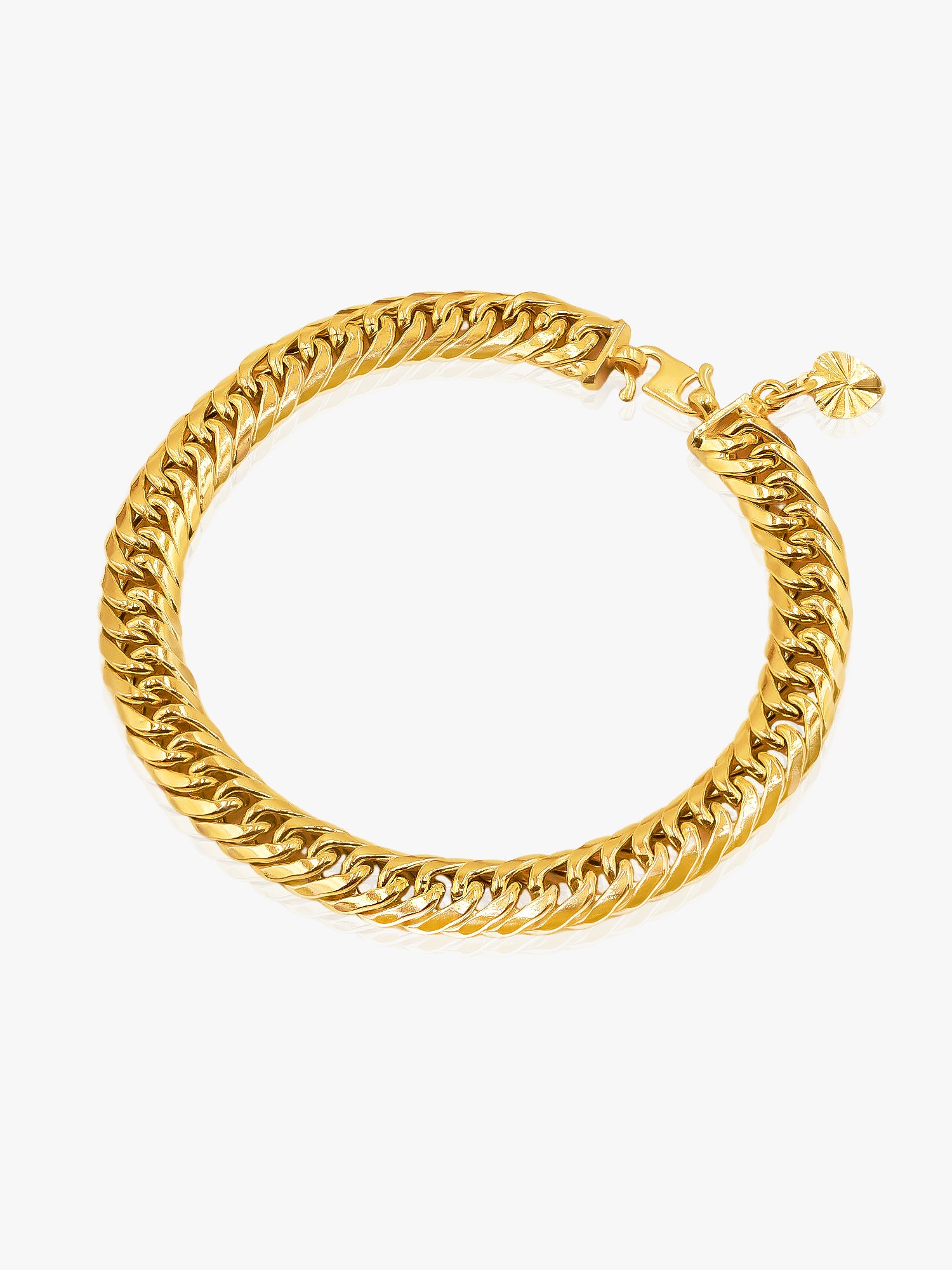 916 Gold Cigaro Bracelet (7mm)