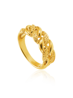 916 Gold Coco Cut Ring