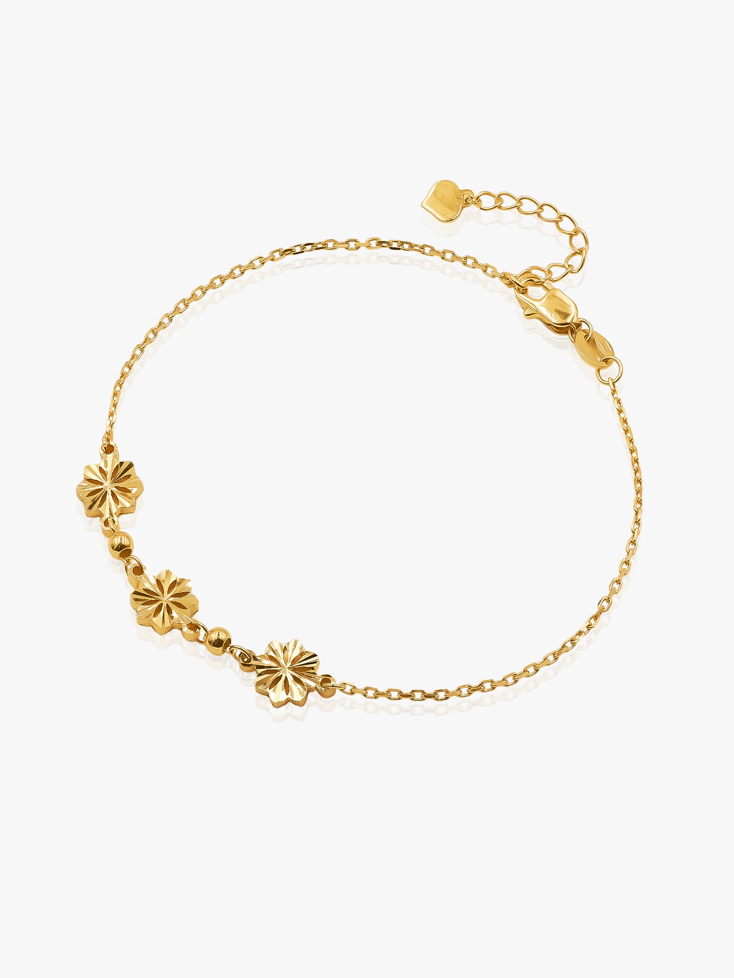 916 Gold Dainty Petal Bracelet