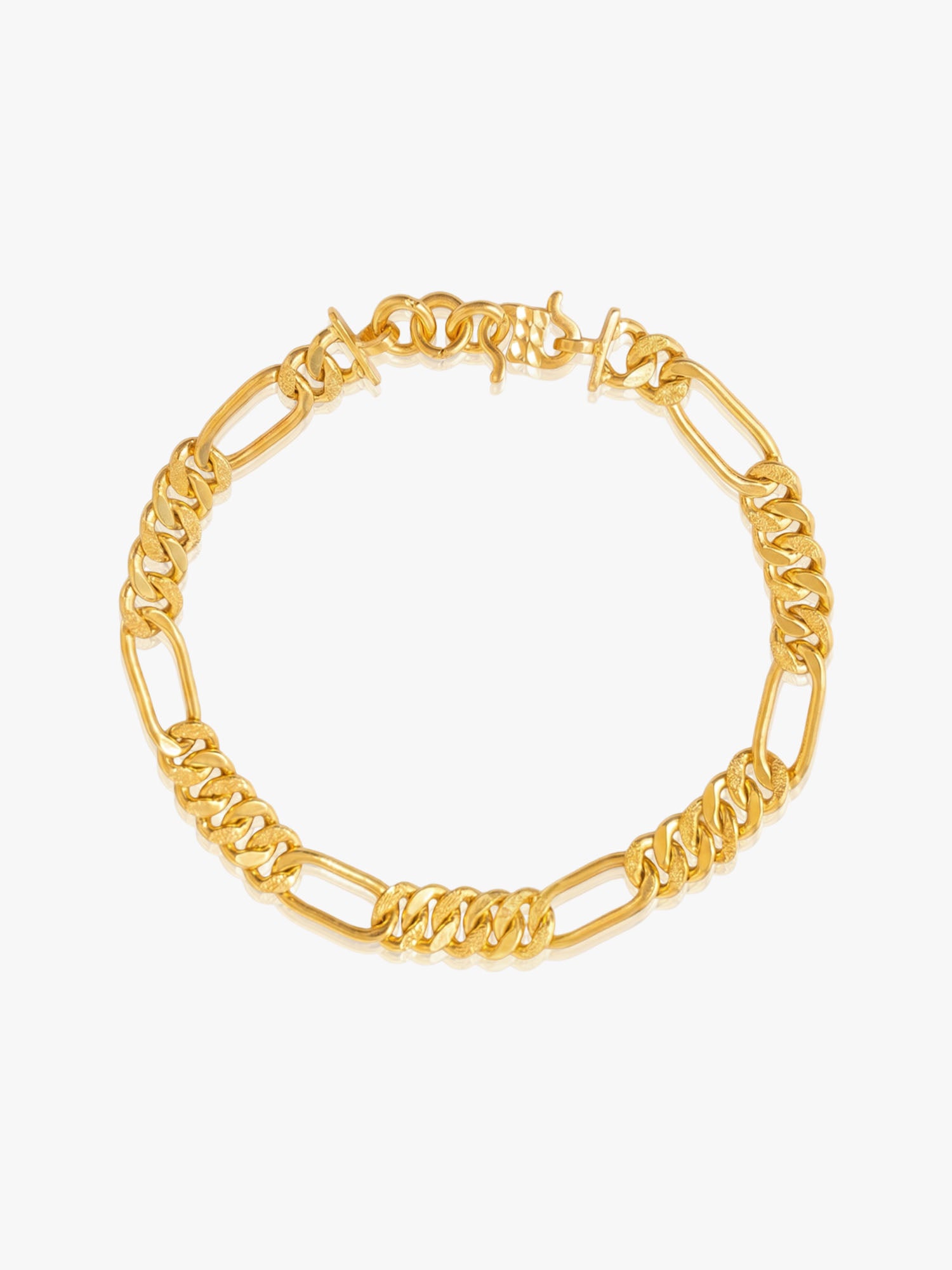 916 Gold Dual Link Bracelet