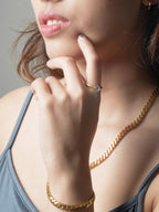 916 Gold Elegant Tiara Ring