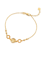 916 Gold Enchanted Heart Bracelet