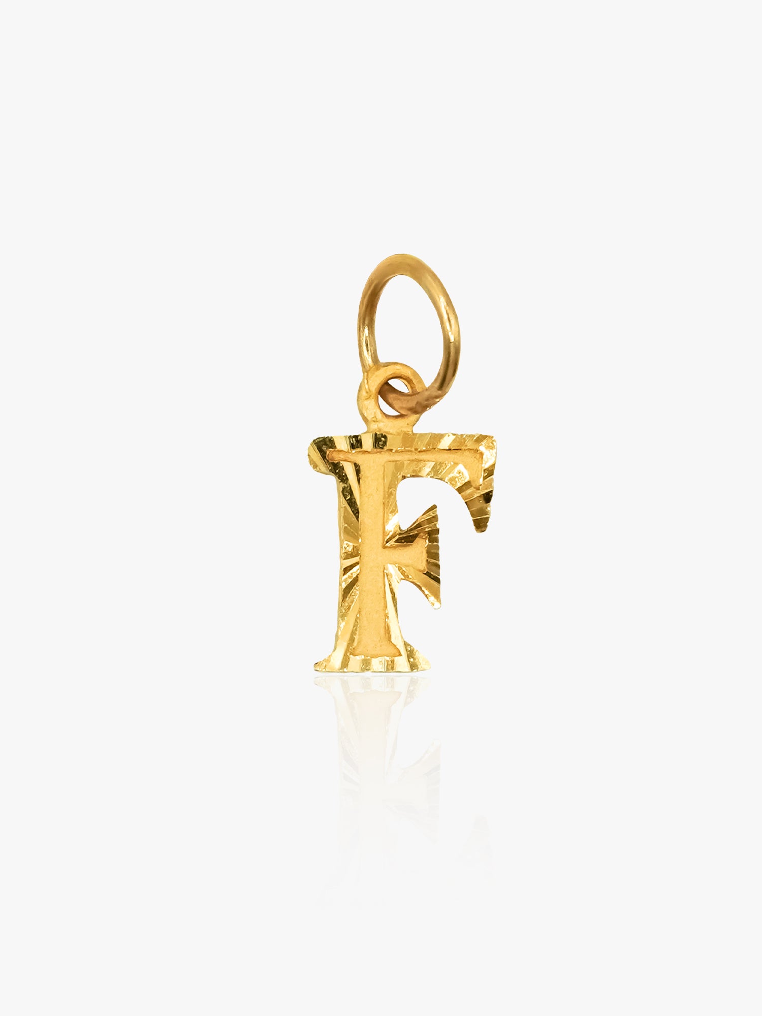 916 Gold F Pendant