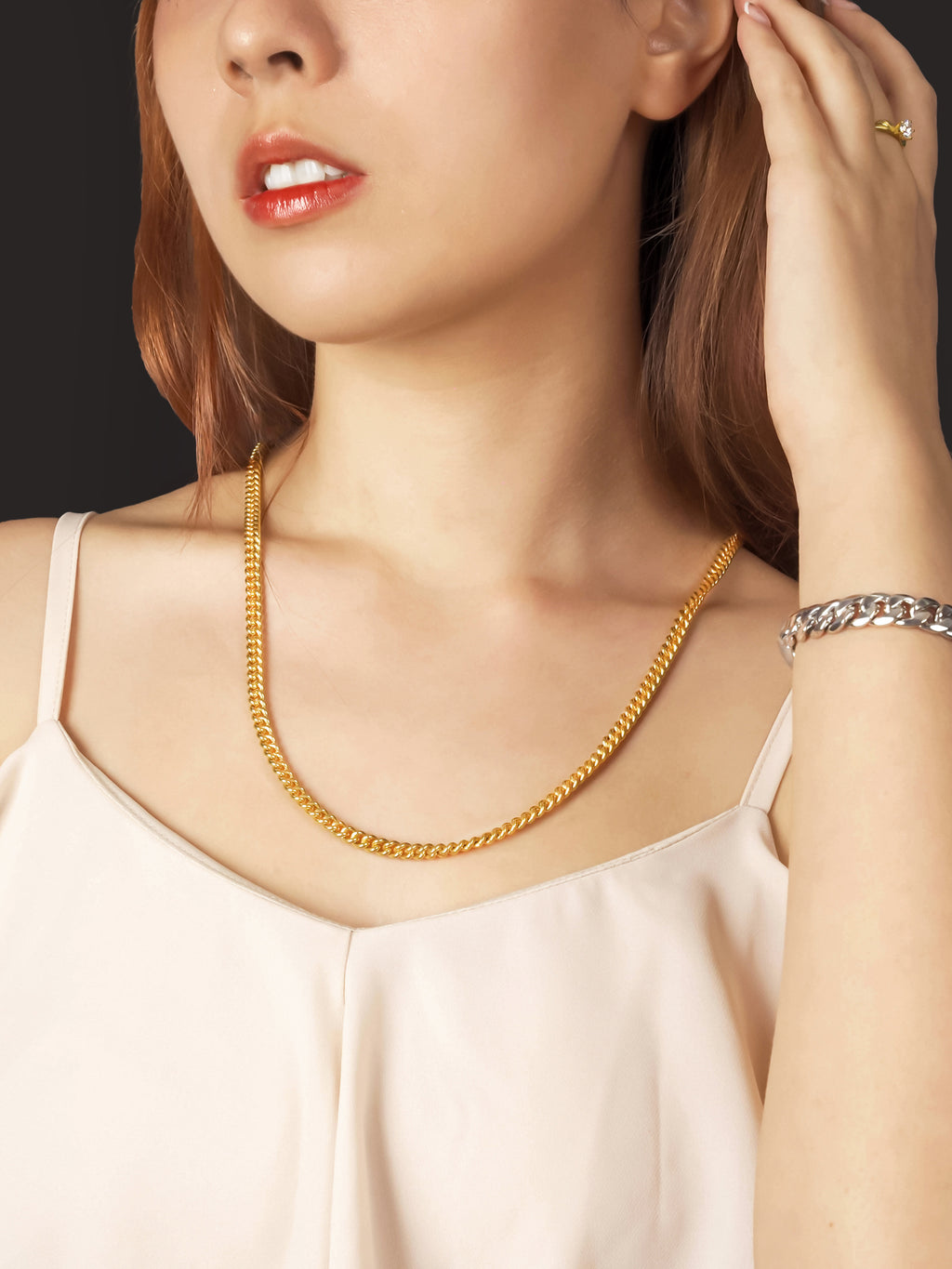 916 Gold Fishbone Chain (4mm Series)