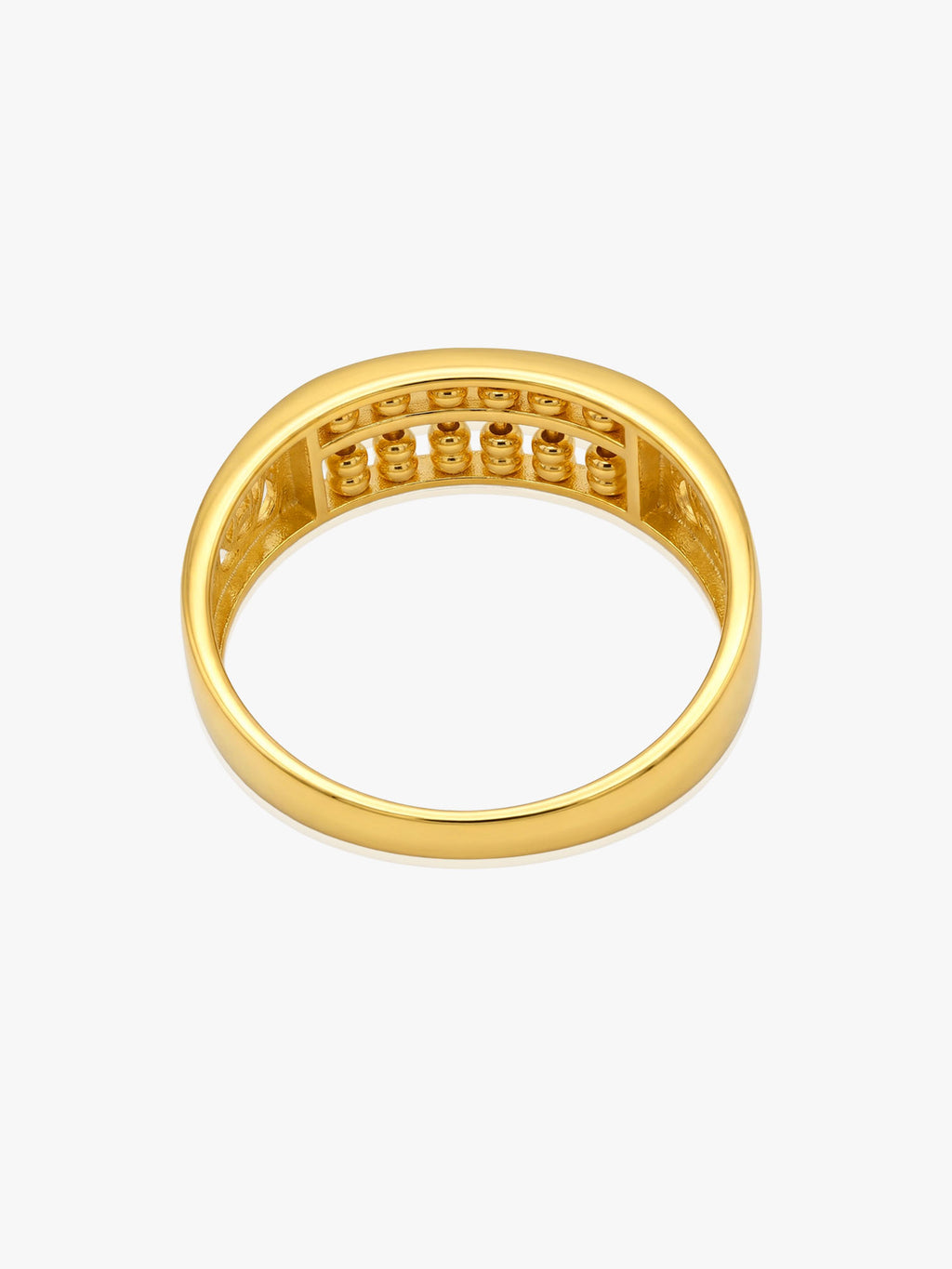 916 Gold Fortune Abacus Ring