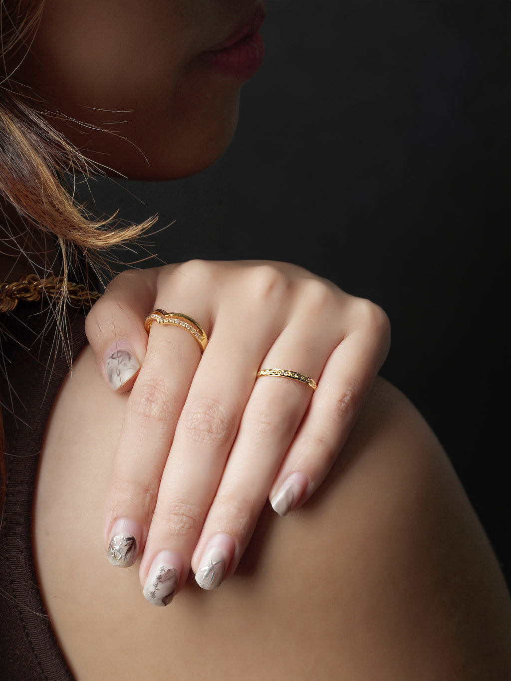 916 Gold Galaxy Ring