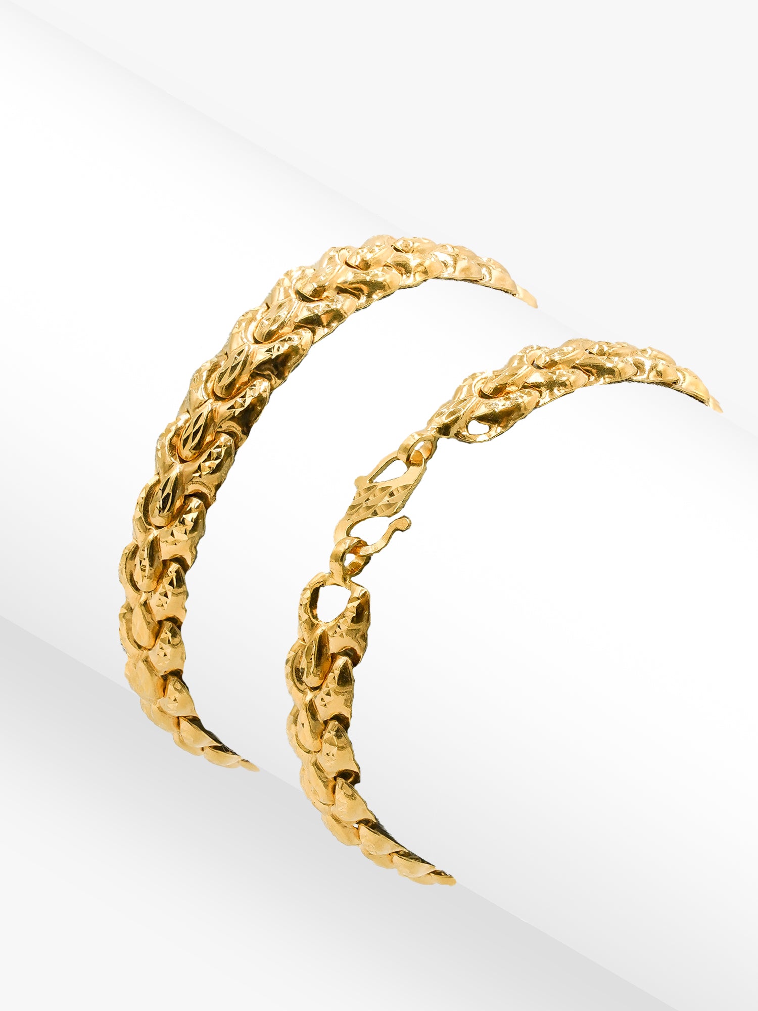 916 Gold Golden Weave Bracelet