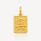 916 Gold Heng Abacus Pendant