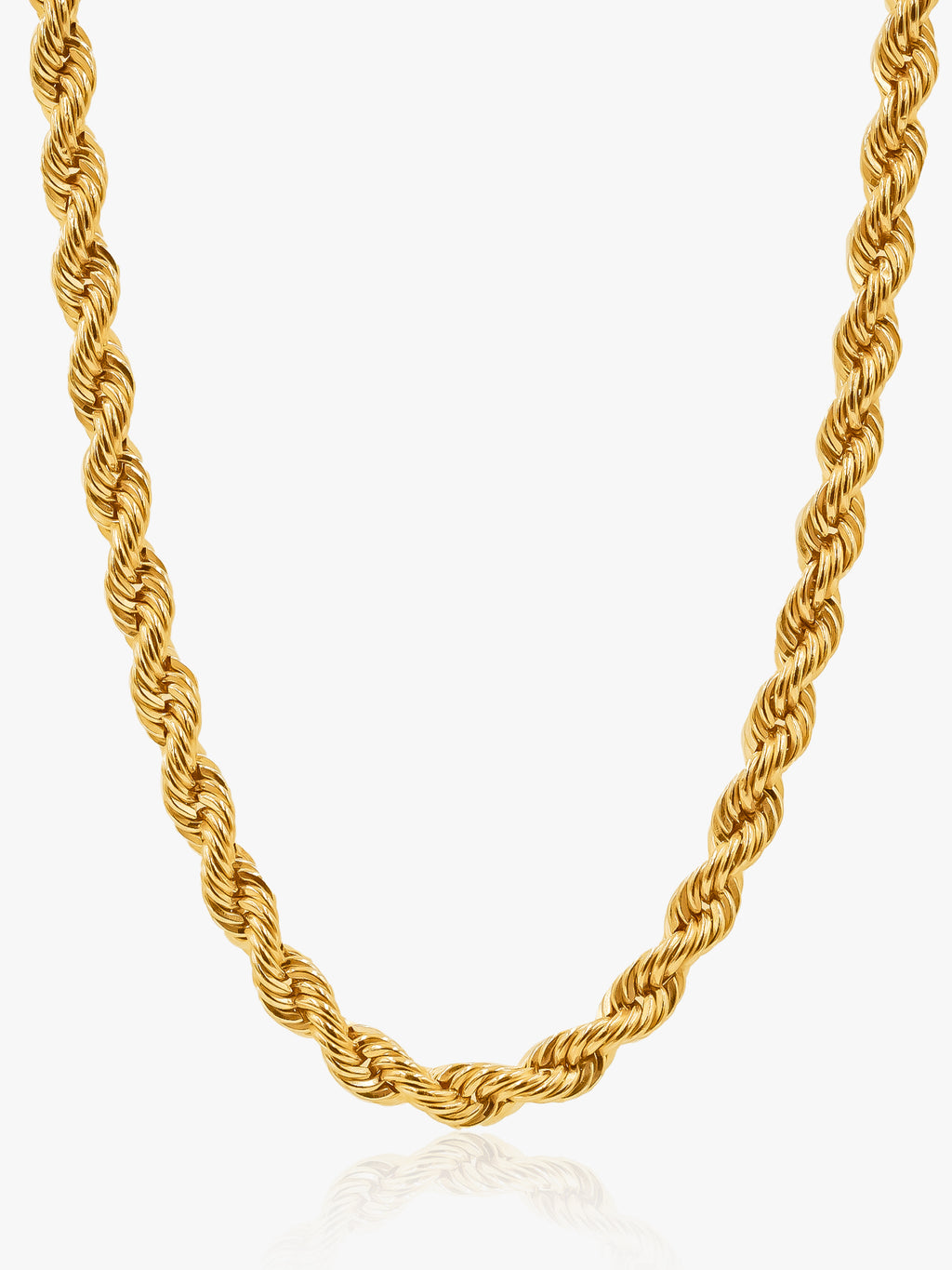 916 Gold Hollow Rope Chain (5mm Series) 23 inch