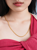 916 Gold Hollow Rope Chain (Diamond Cut) 3mm