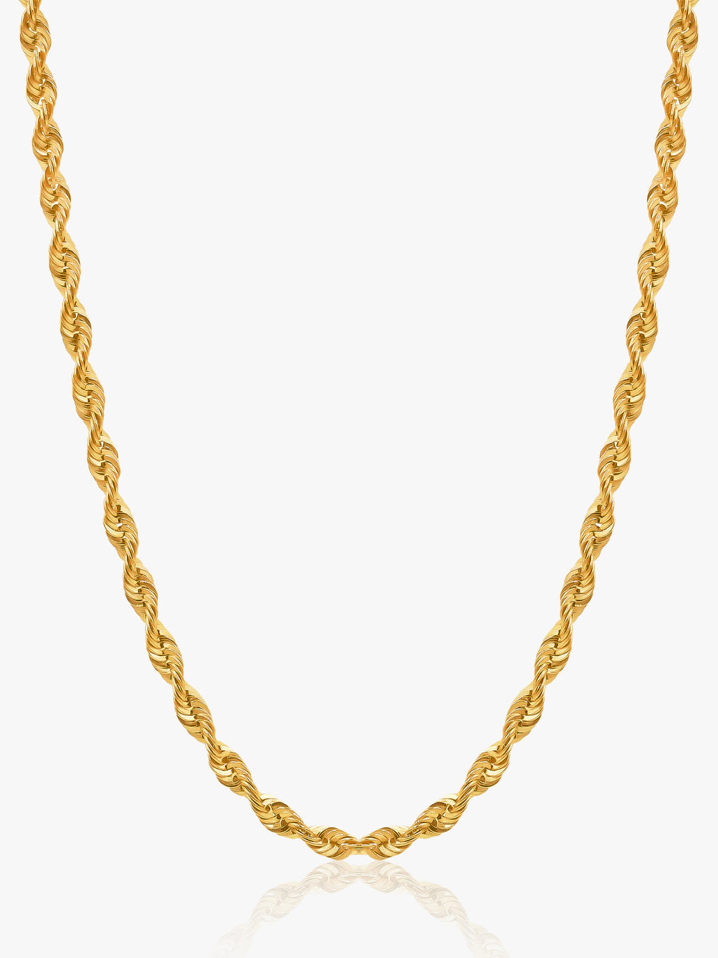 916 Gold Hollow Rope Chain (Diamond Cut) 3mm