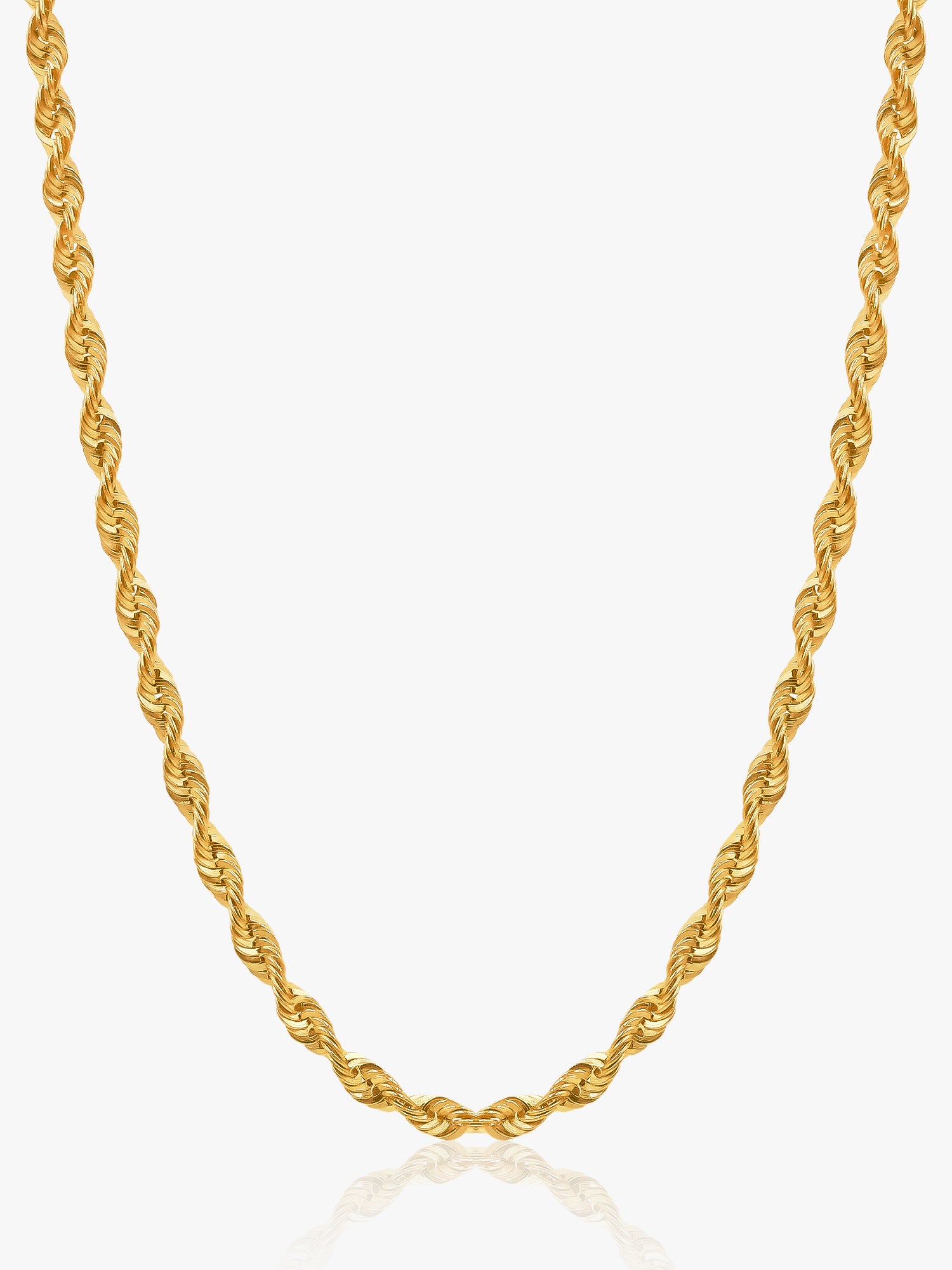 916 Gold Hollow Rope Chain (Diamond Cut)2.8mm series