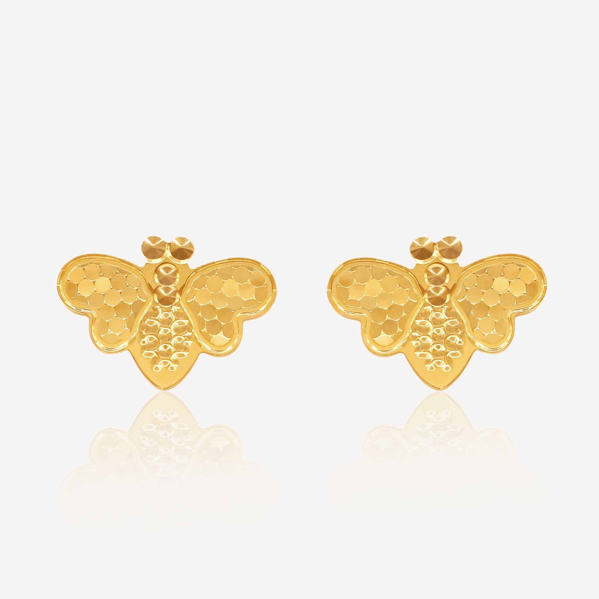 916 Gold Crush Dragonfly Earring