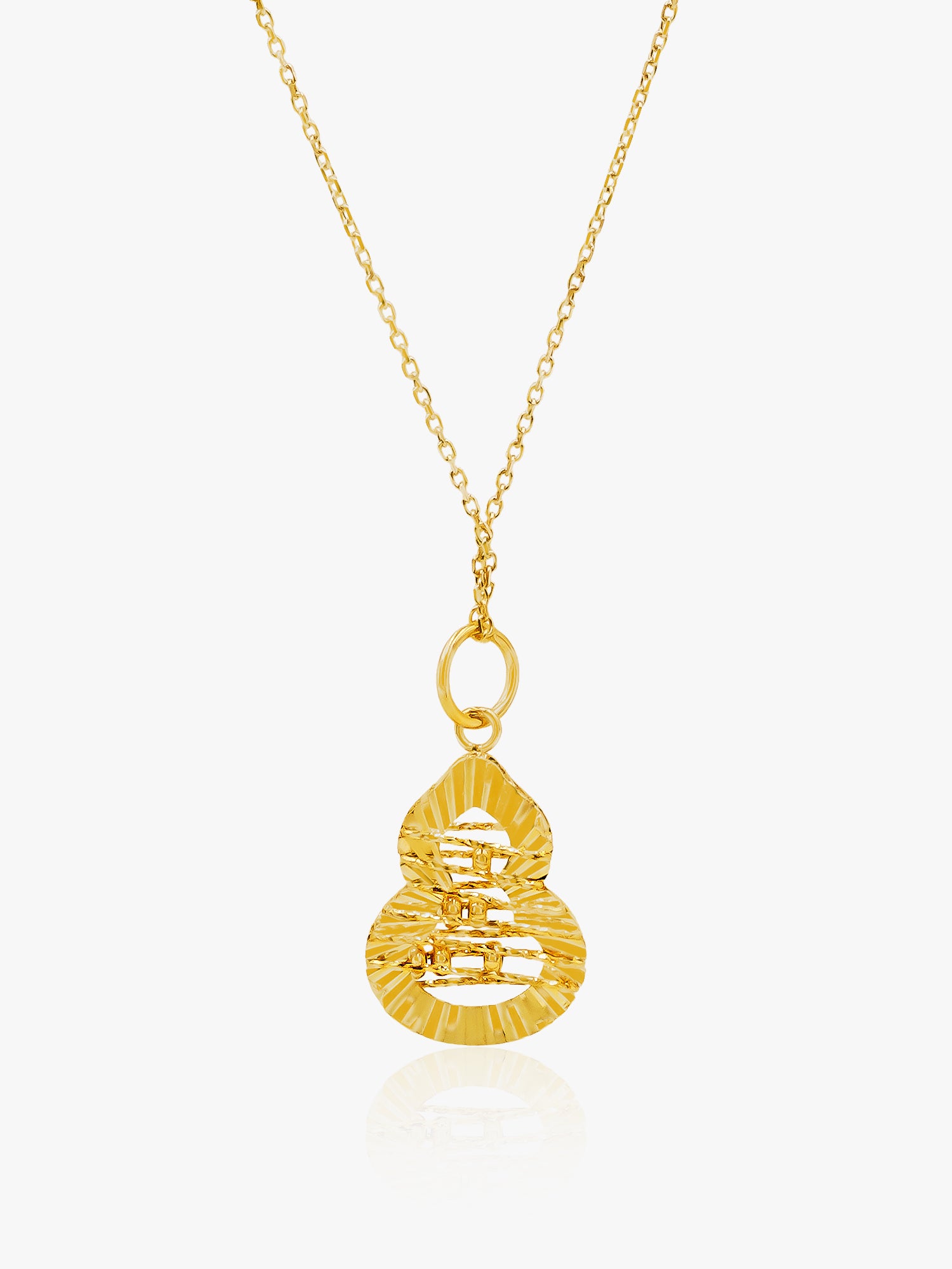916 Gold Hulu Hidden Abacus Chain Set
