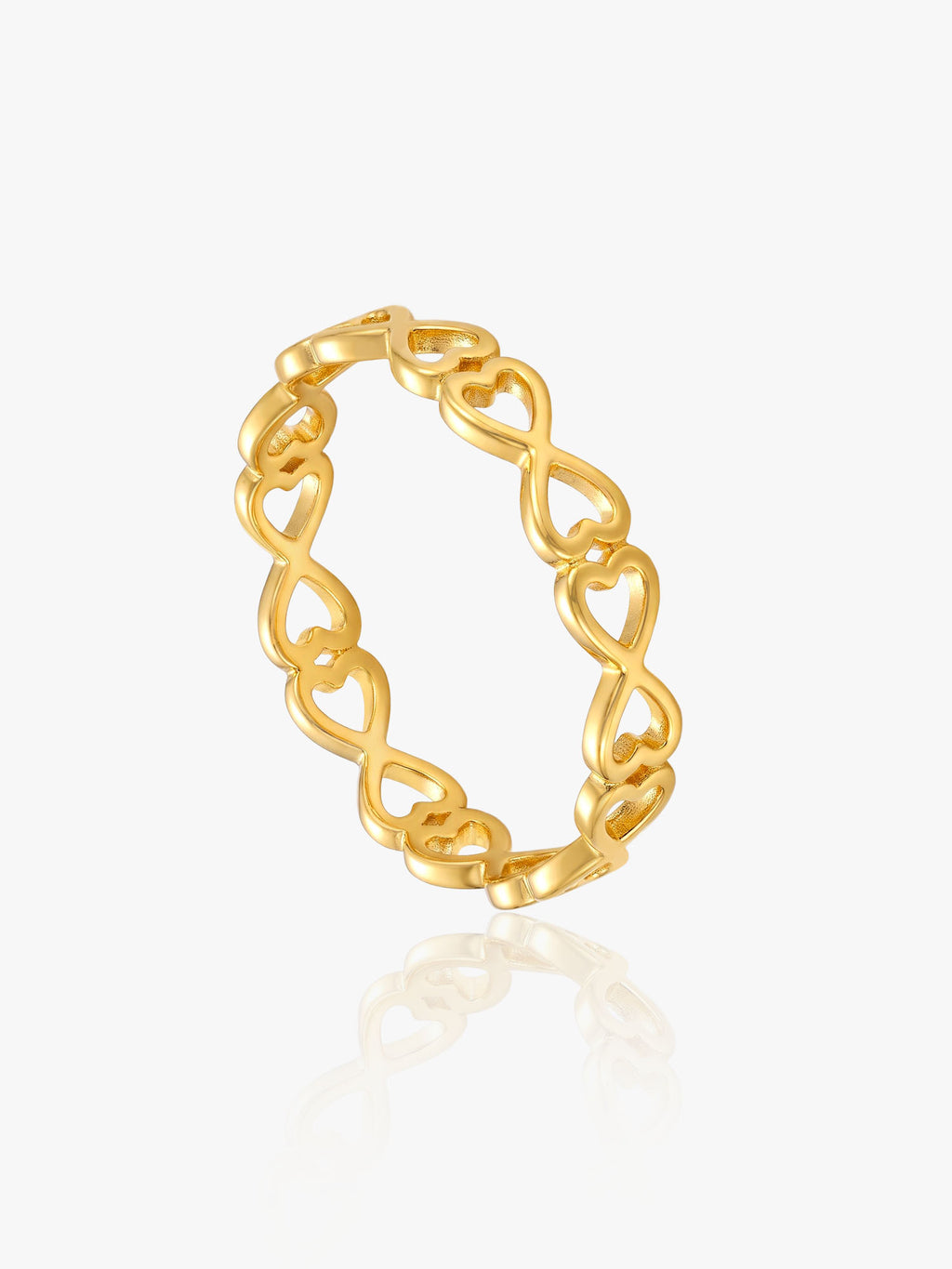 916 Gold Infinity Loop Ring