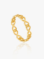 916 Gold Infinity Loop Ring