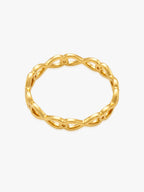 916 Gold Infinity Loop Ring