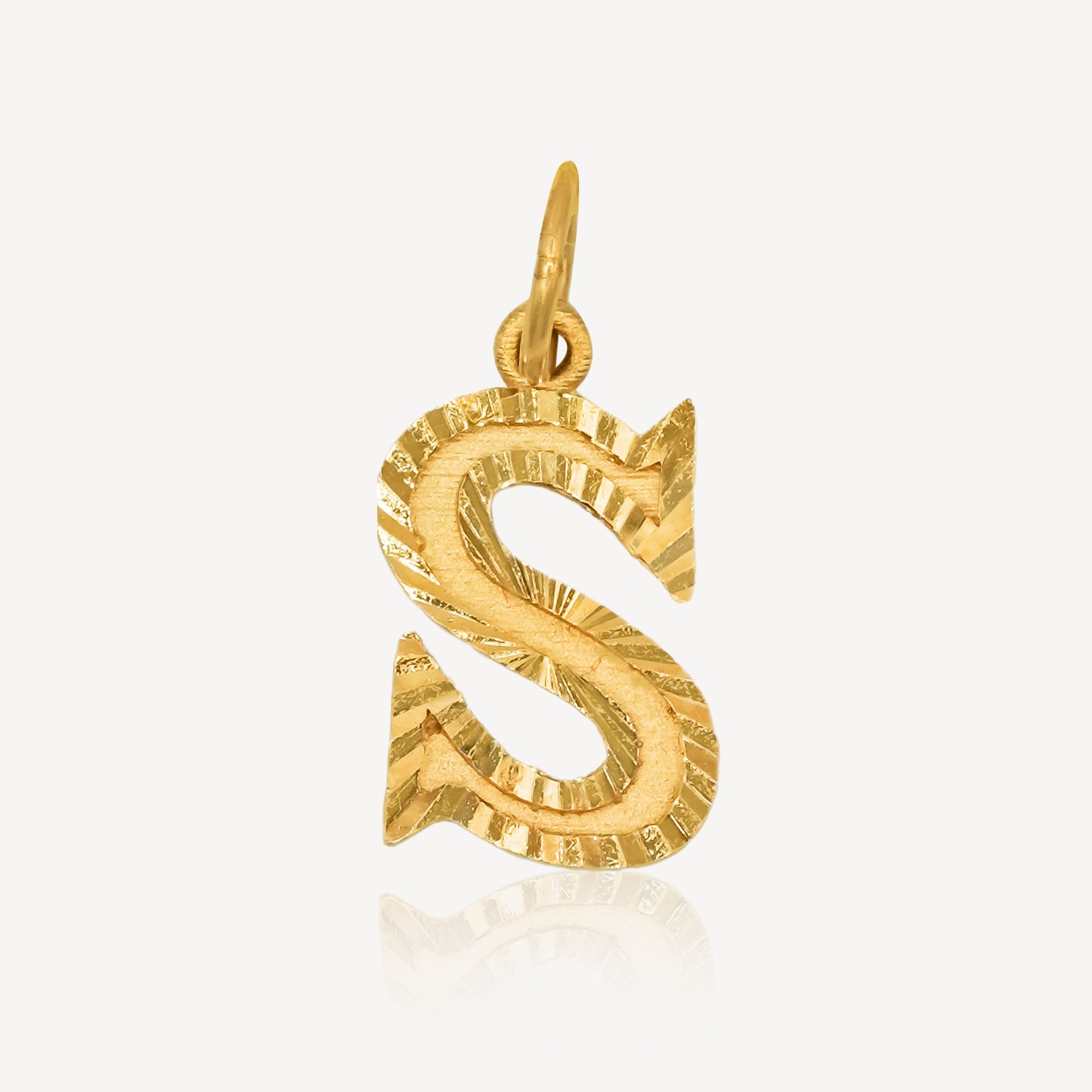 916 Gold S Pendant (Big)