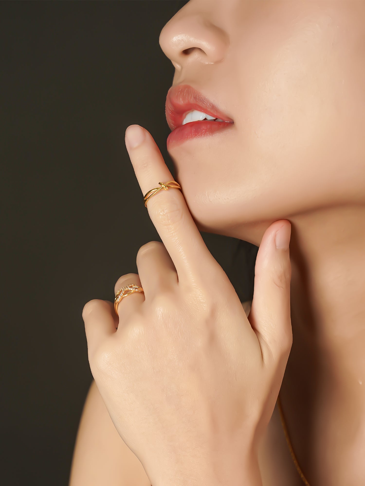 916 Gold Knot Ring