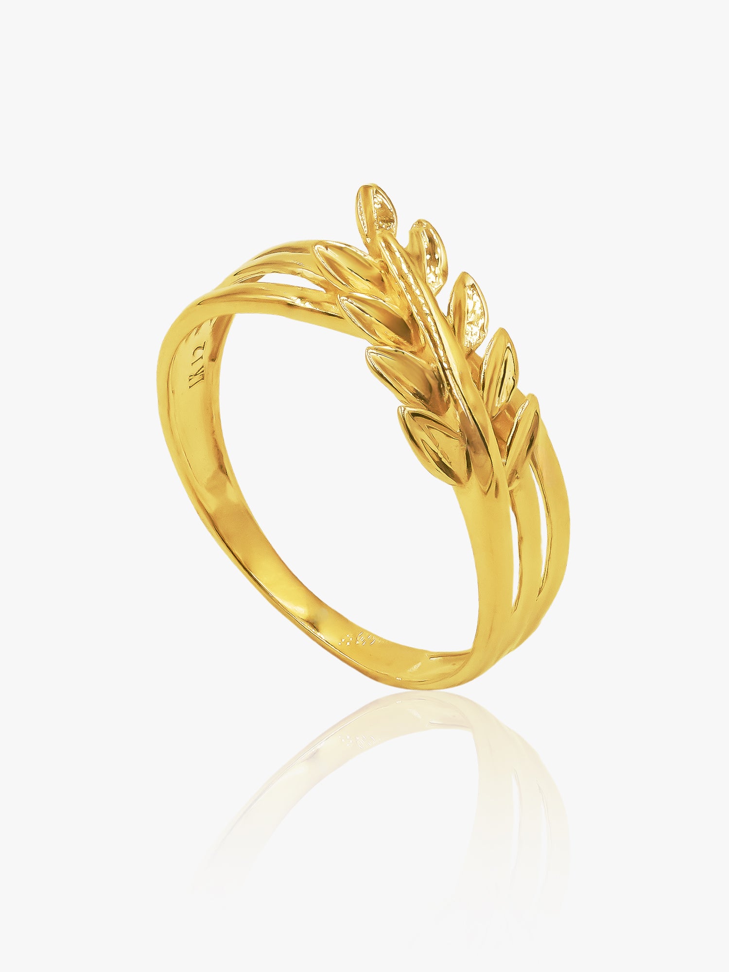 916 Gold Leaf Ring