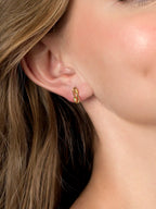 916 Gold Love Connection Earring
