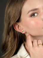 916 Gold Love Shine Earrings