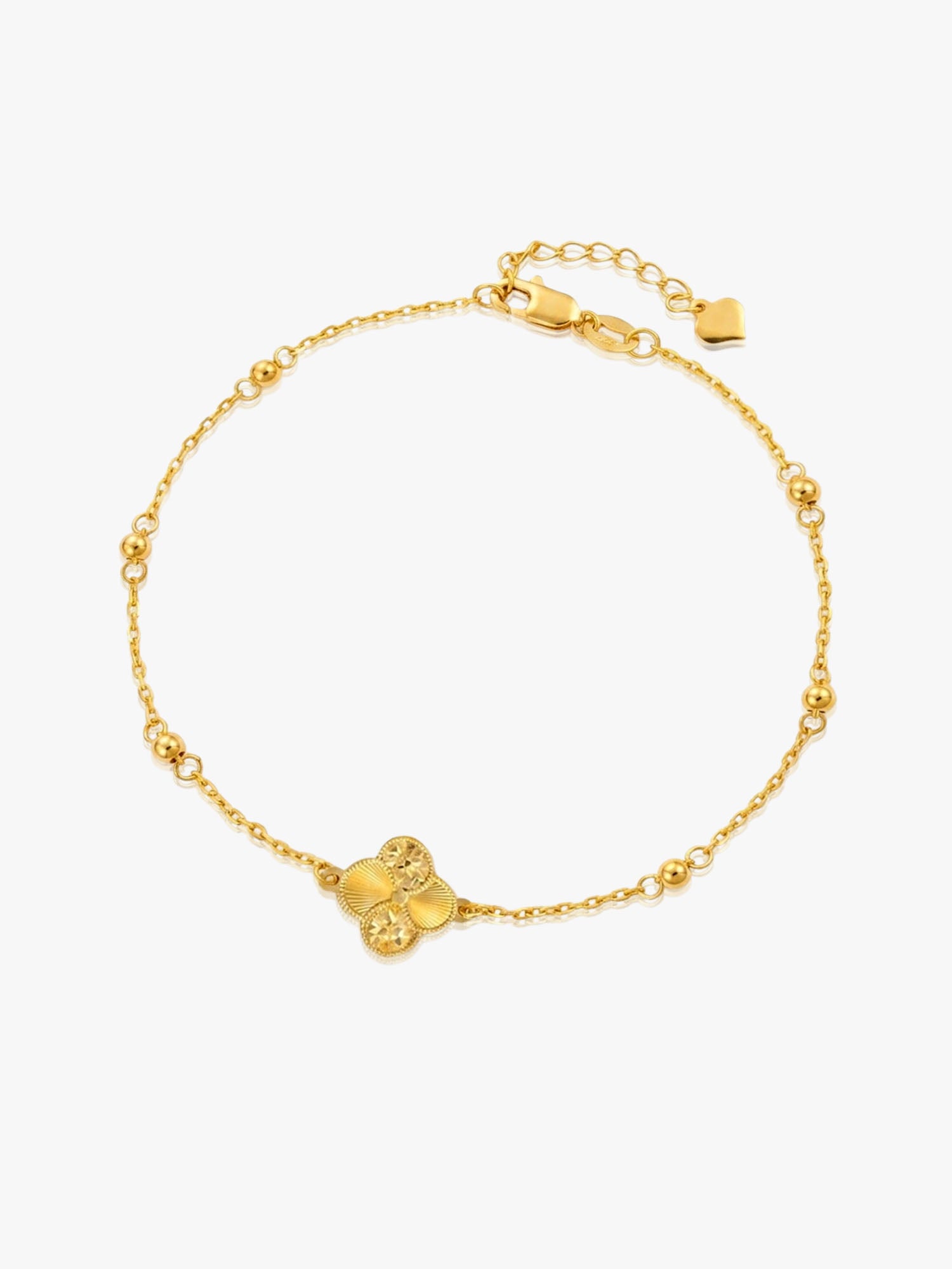 916 Gold Luxe Clover Bracelet