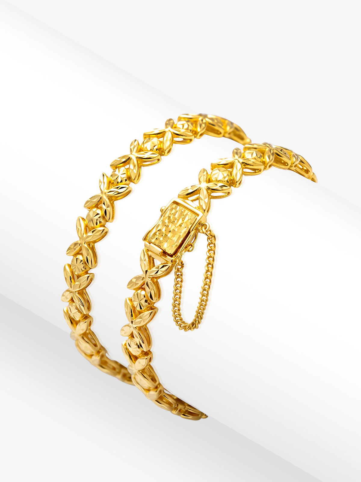 916 Gold Marissa Flora Bracelet