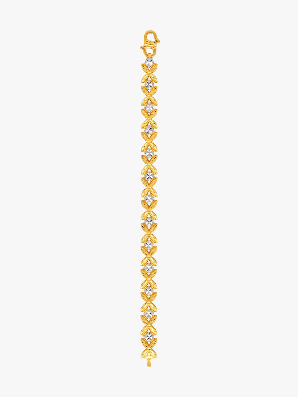 916 Gold Marissa Flora Bracelet (Two Tone)
