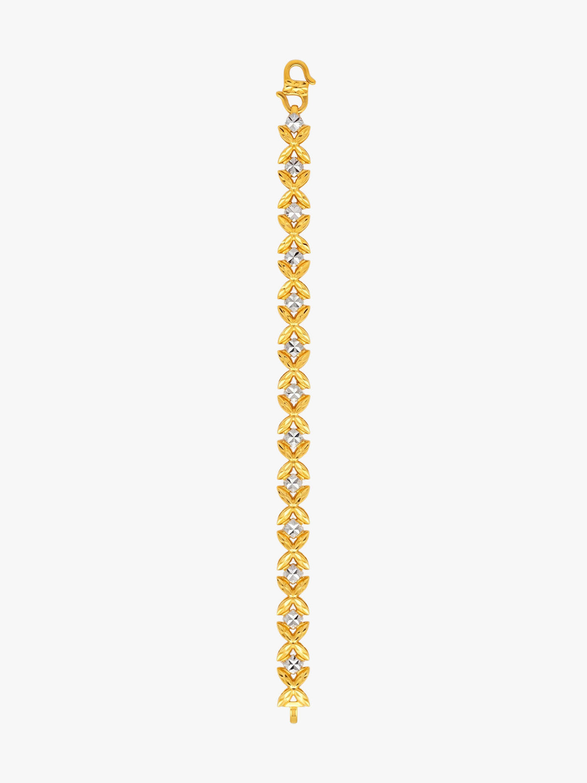 916 Gold Marissa Flora Bracelet (Two Tone)