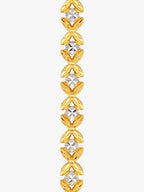 916 Gold Marissa Flora Bracelet (Two Tone)