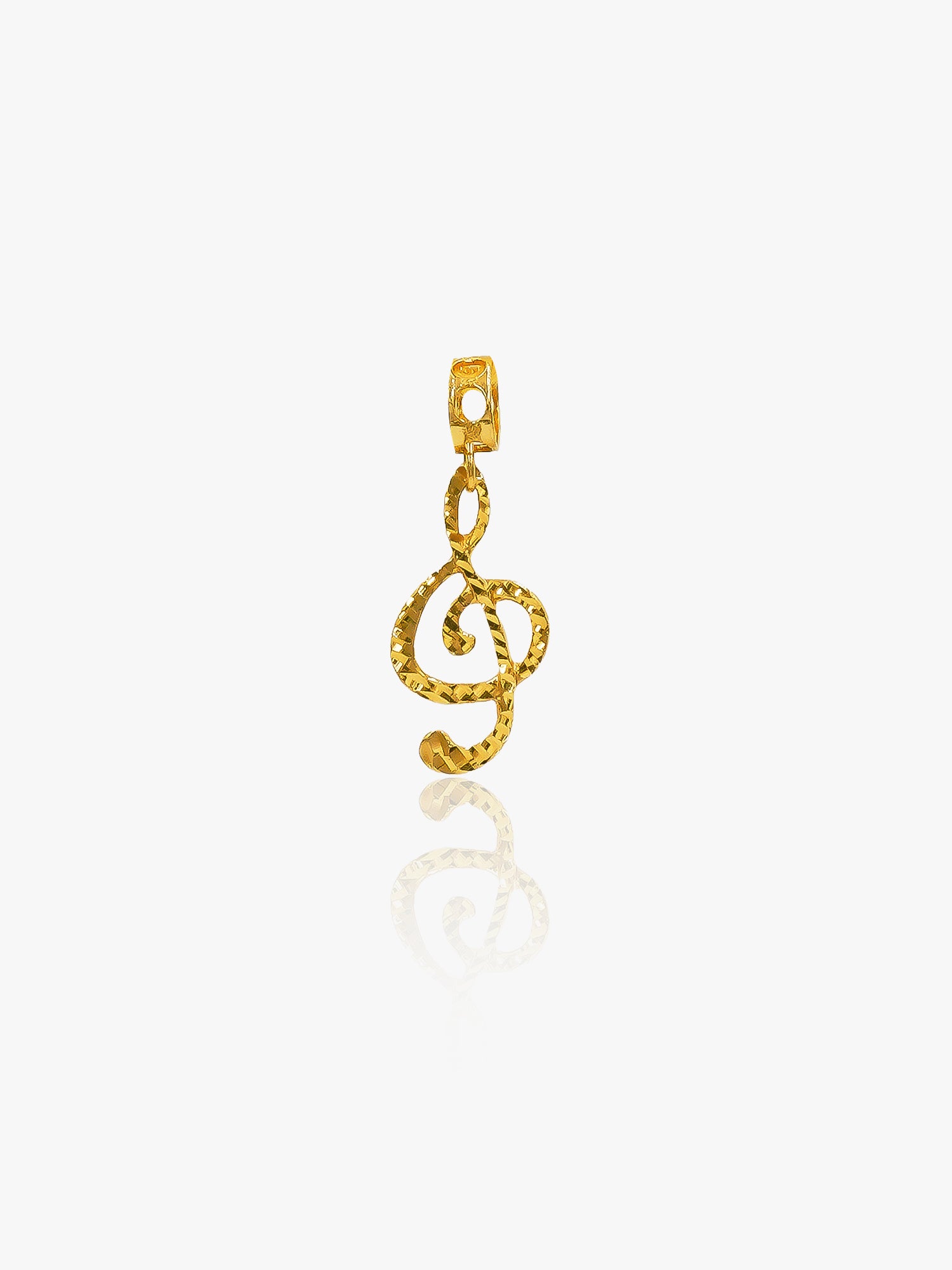 916 Gold Melody Charm