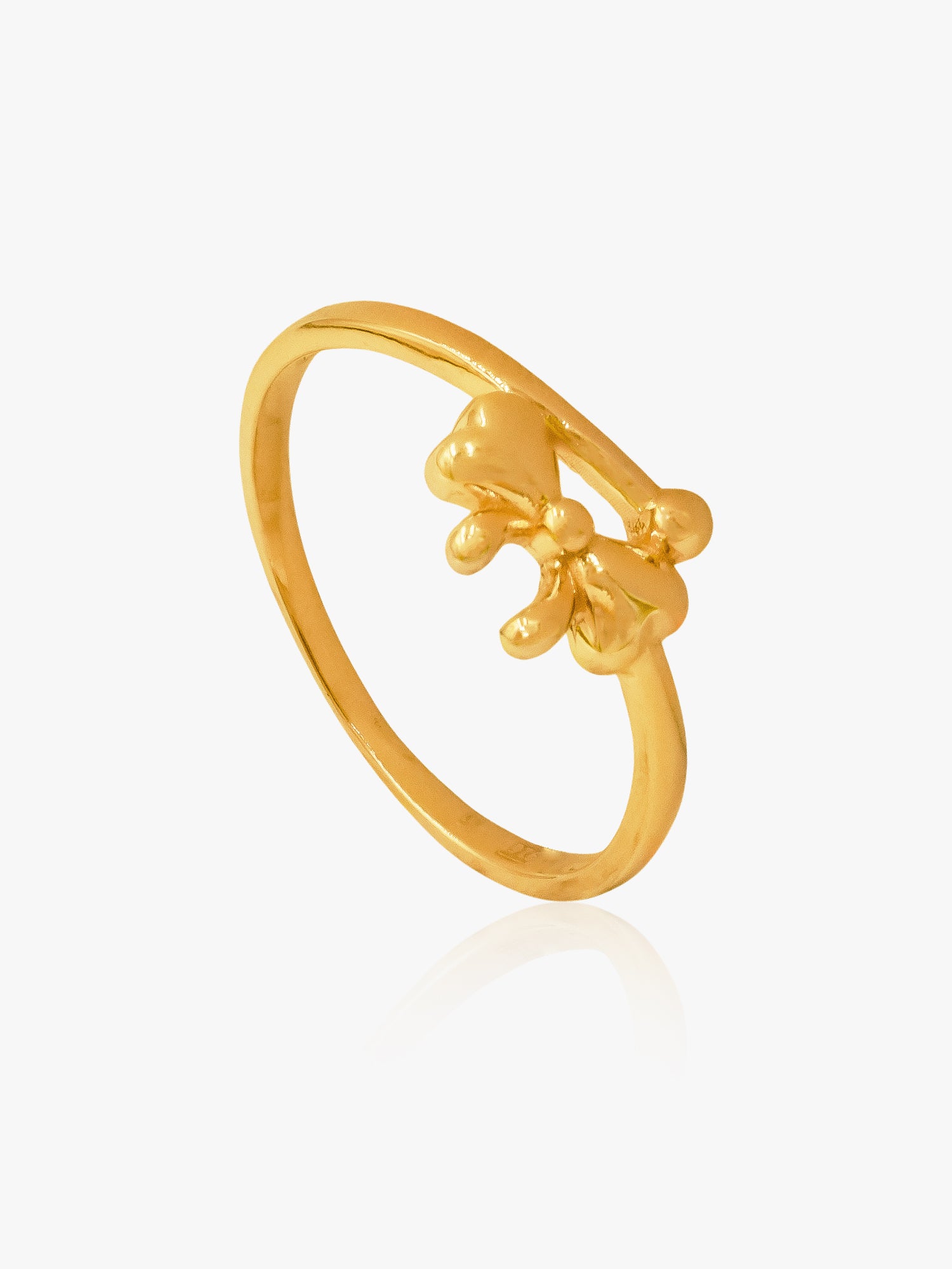 916 Gold Mini Ribbon Ring – Starlight Jewellery