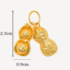 916 Gold Peanut Pendant