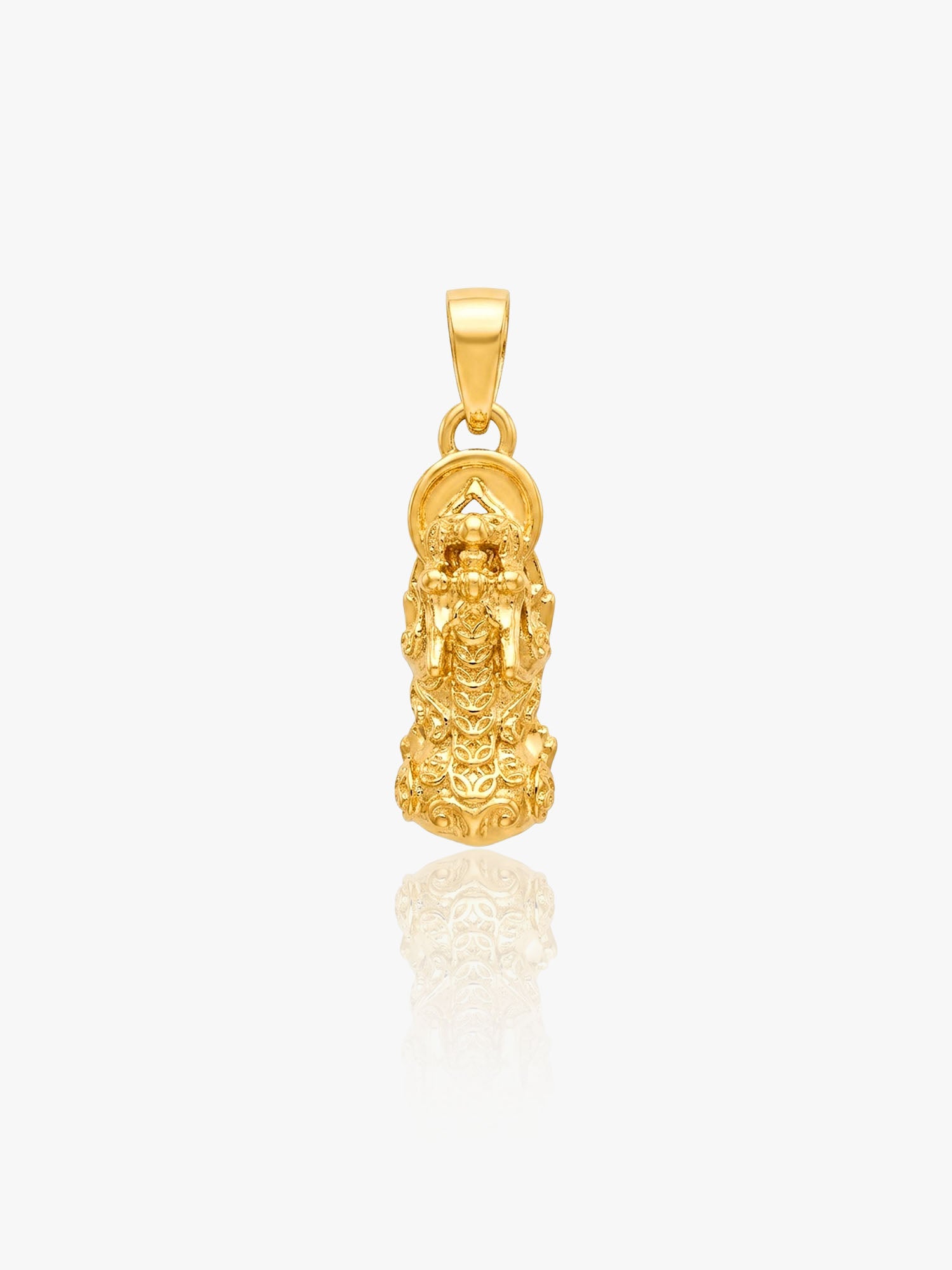 916 Gold Pi Xiu on Coin Pendant