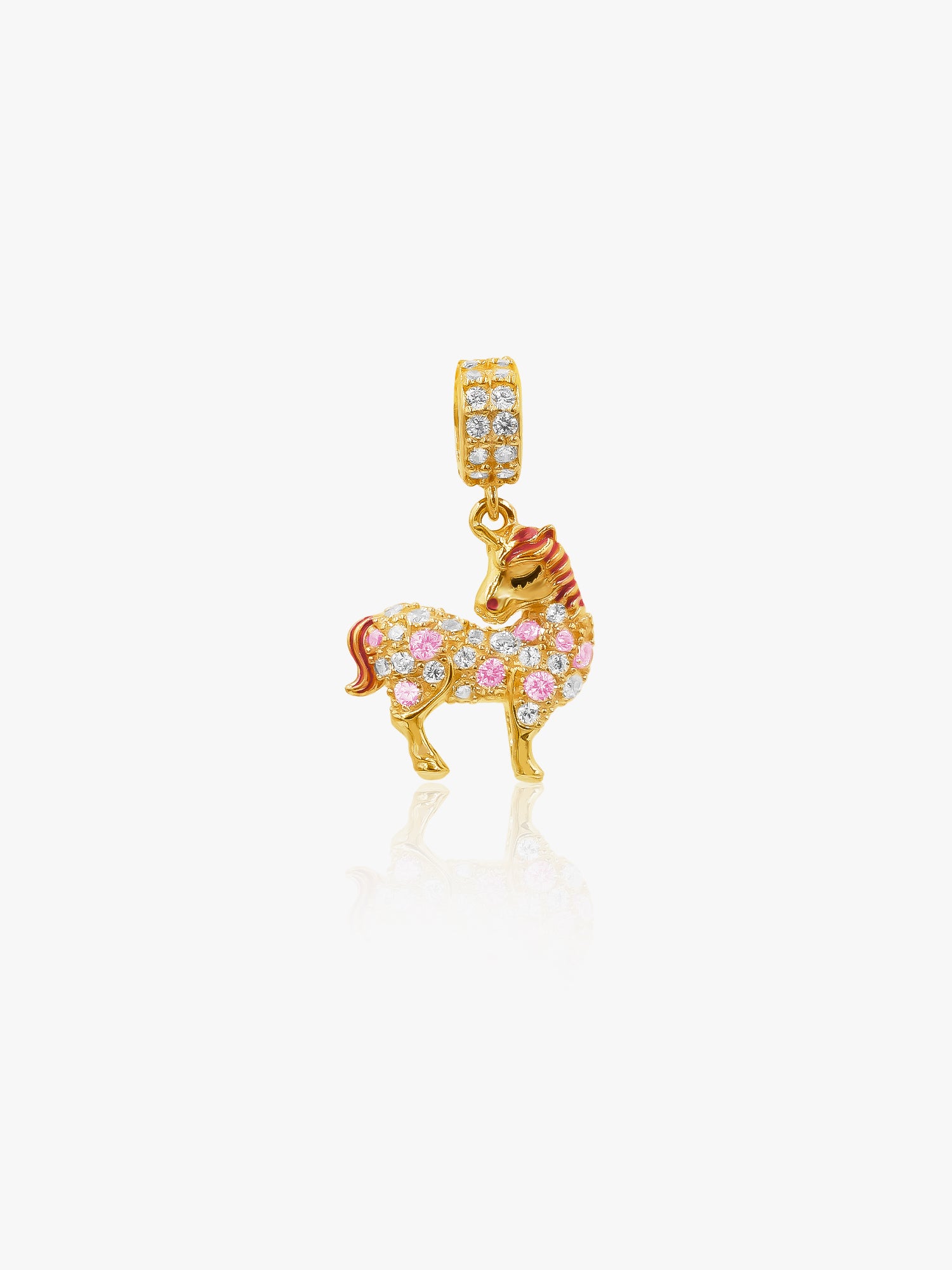 916 Gold Pony Charm