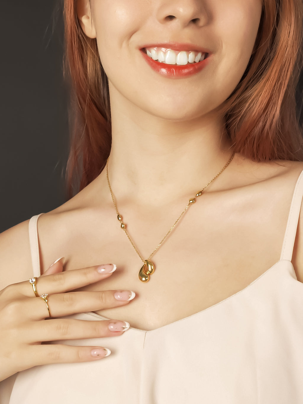 916 Gold Poumons Chain Set