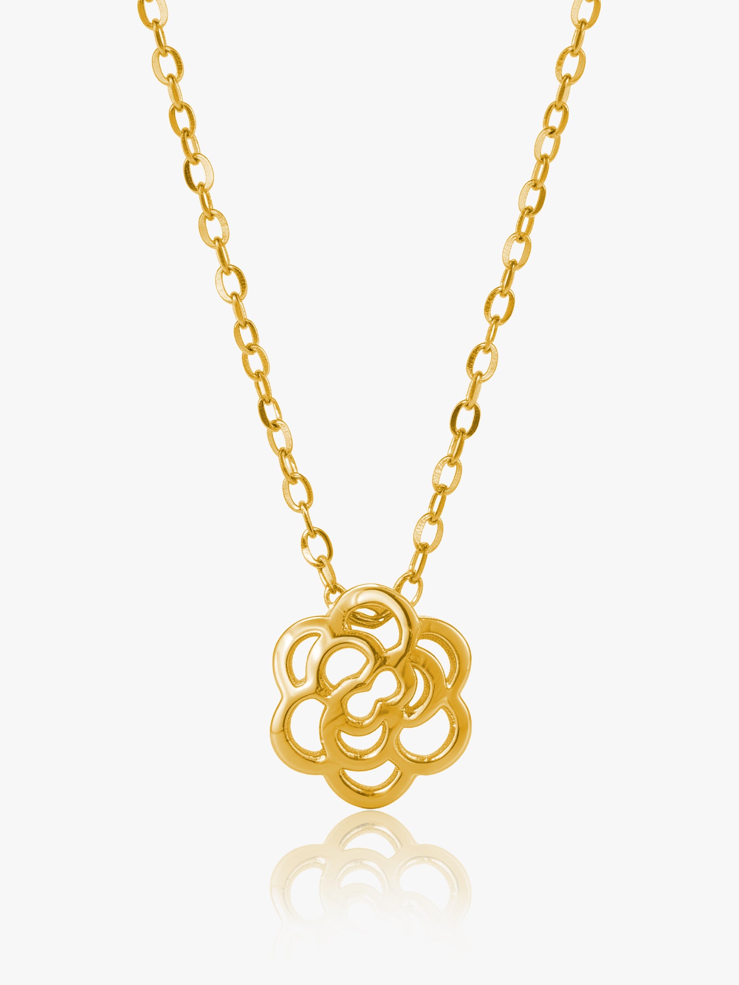 916 Gold Rosa Charm Set Chain