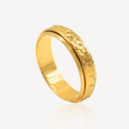 916 Gold Rotate Crush Ring - Top Gold Shop Gold Jewellery in singapore