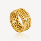 916 Gold 财源广进 Abacus Ring (Rotate)