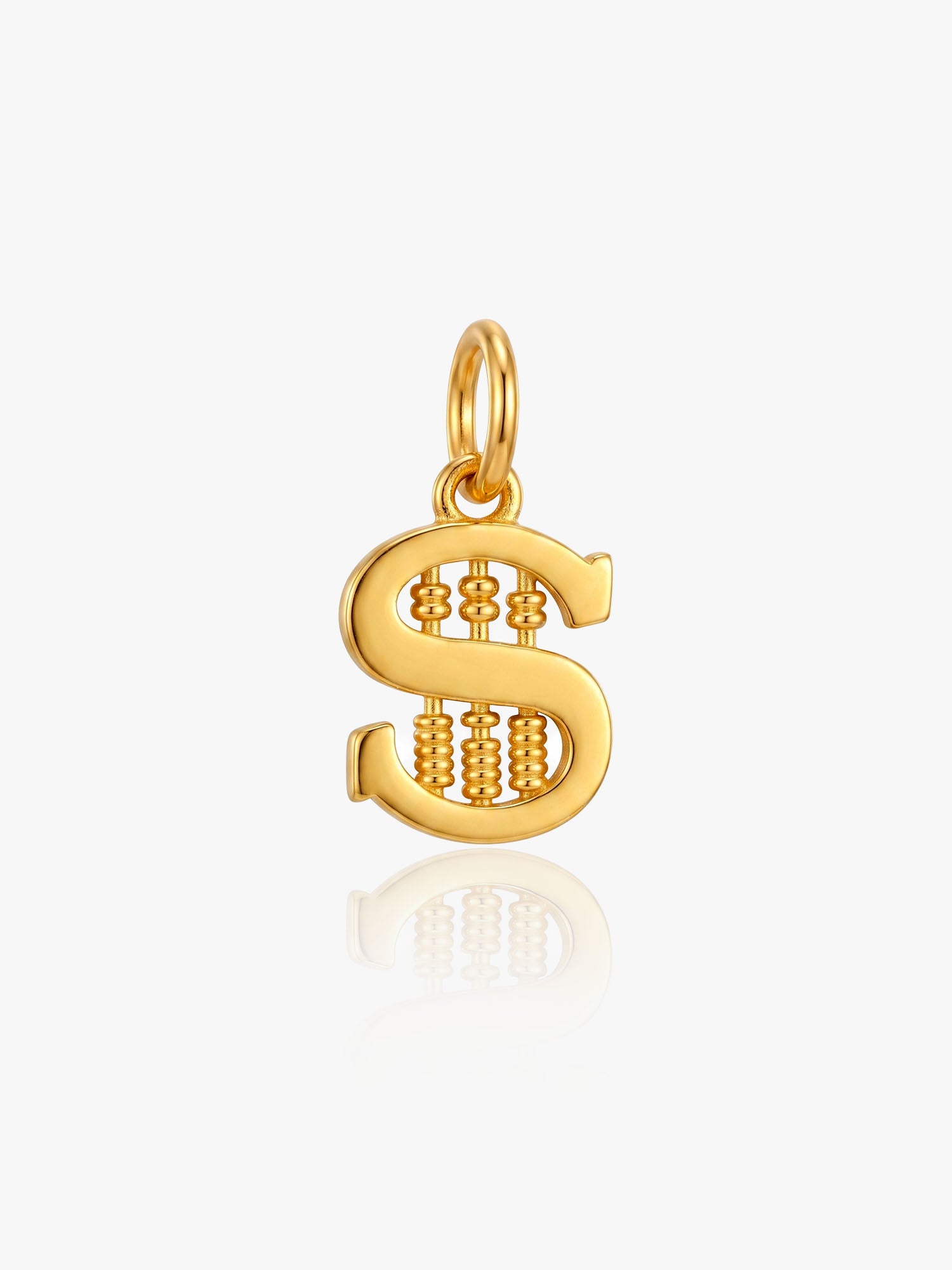 916 Gold S Abacus Pendant
