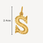 916 Gold S Pendant (Big)
