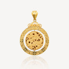 916 Gold Dragon Rotate Pendant