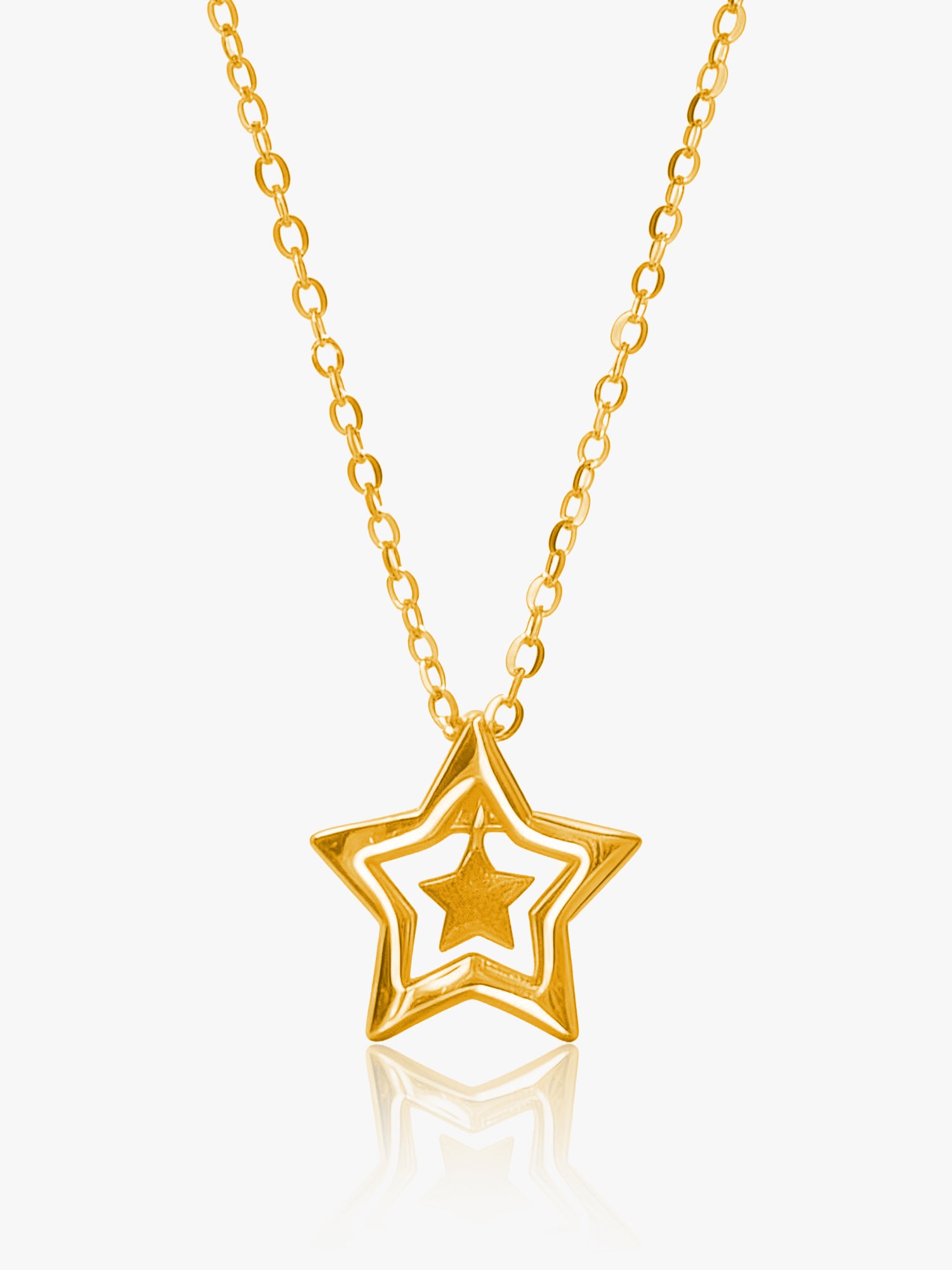 916 Gold Shine Star Set Chain