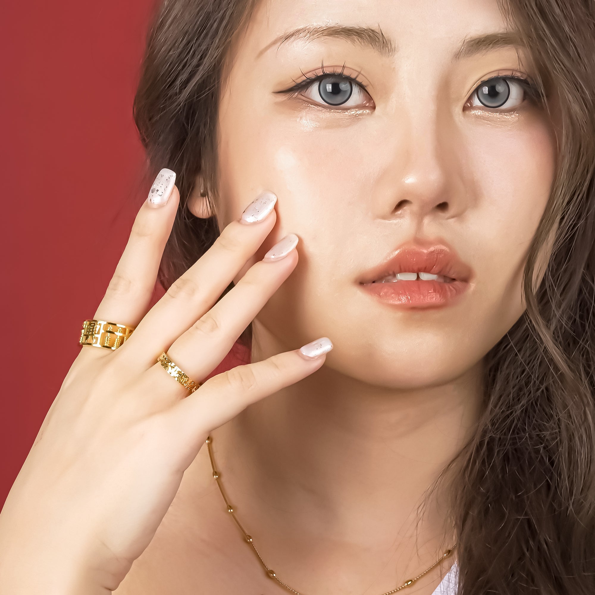 916 Gold Shiny Crush Ring(4mm)