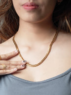 916 Gold Shiny Cuban Chain