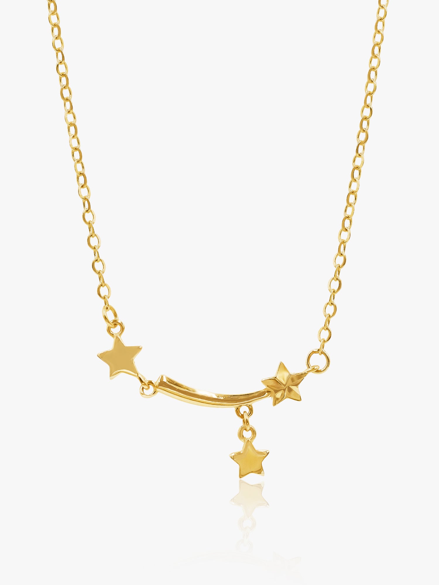 916 Gold Shooting Star Chain Set