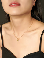 916 Gold Smiley Chain Set